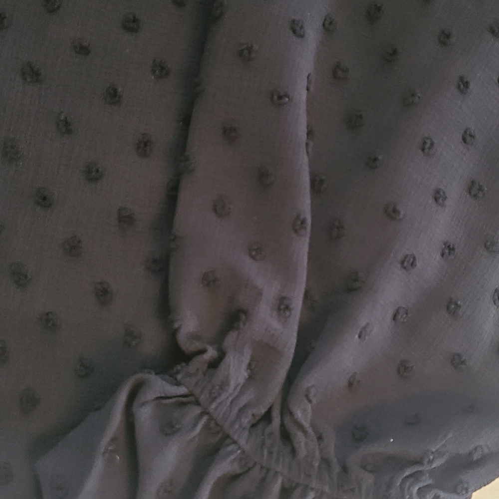 Textured Button-Front Ruffle Collar Blouse - Picture 10 of 10